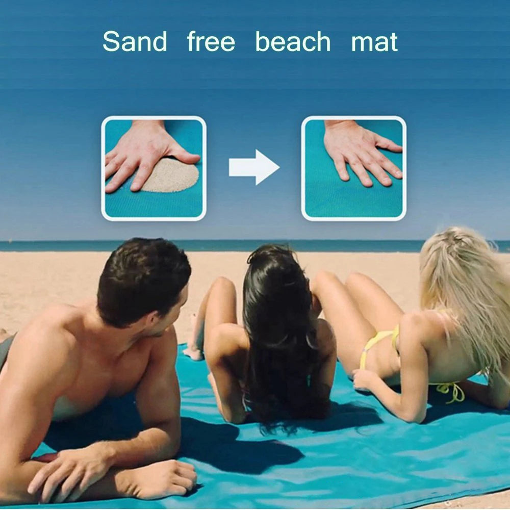 Mata plażowa anty-piaskowa 2M×2M – szybkoschnąca, składana