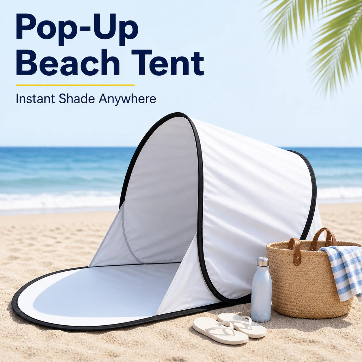 Namiot plażowy Pop-Up – automatyczny, ochrona UV, składany